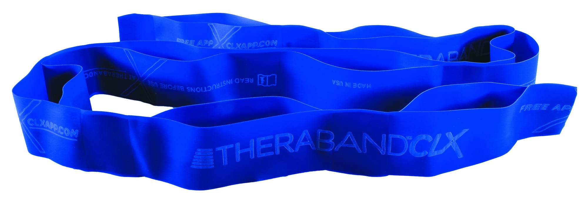 Bandă elastică TheraBand® CLX - Albastru/Extra greu