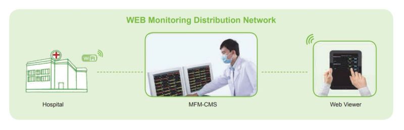 Staţie de monitorizare prin conexiune ethernet-MFM-CMS (Ethernet)