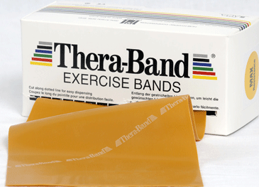 Bandă elastică Thera-Band,  5,5m  - Auriu / Max.