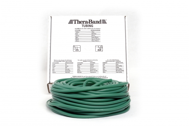 Coardă elastică Thera-Band®, 30,5 m - Verde / Greu
