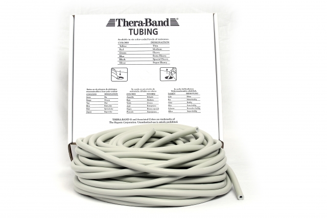 Coardă elastică Thera-Band®, 30,5 m - Argintiu / Super