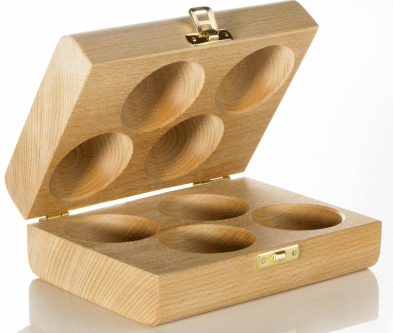 Cutie de lemn pt 4 dispozitive normale de antrenament brate